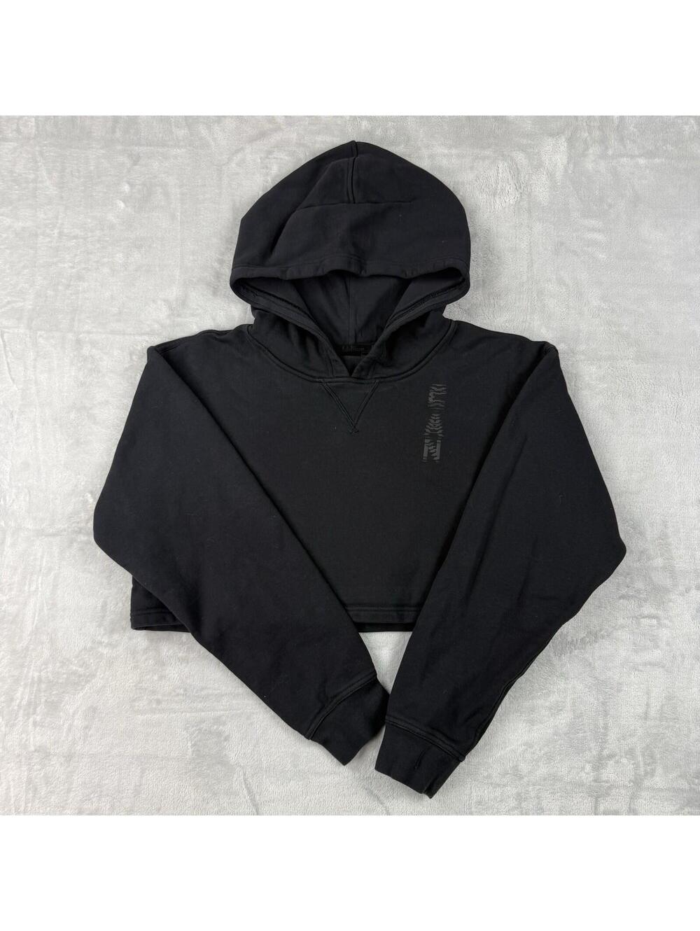 Lululemon Team Canada All Yours Cropped Hooodie Black Size 6 Olympics Gym Summer